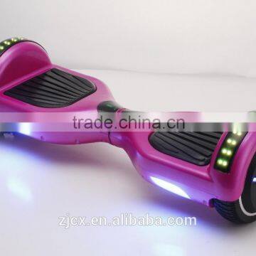 Zhejiang factory CE/FCC/UL approved power self balancing skateboard with led bluetooth speaker chic patent