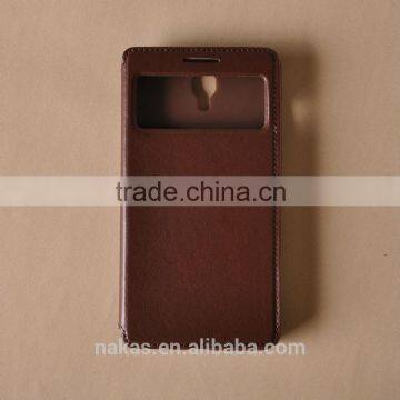 Leather filp cell phone case for redmi note