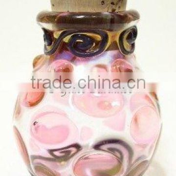 Designer Glass Tobacco jar with Cork