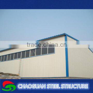 Light metal roofing warehouse prefabricated steel roof frame