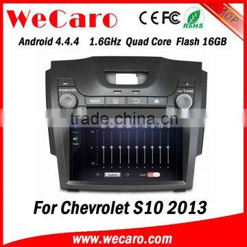 Wecaro WC-CS8065 8" Android 4.4.4 car dvd player quad core for chevrolet s10 car radio dvd gps navigation WIFI 3G 16GB