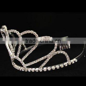 Wholesale Tiara Crown Bridal Wedding Crystal Princess Tiara photo-3