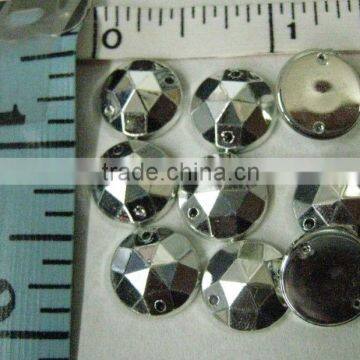 Oval Round Shape Acrylic Stone Buttons for sewing 20pcs