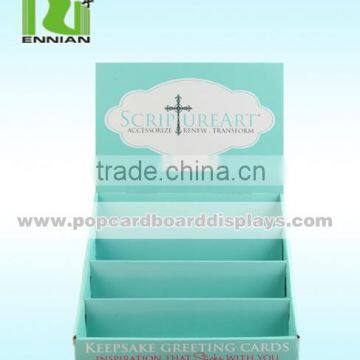 Four tiers small cardboard counter display