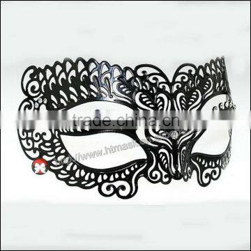 Fast Delivery Small Wholesale Venetian Party Mask, Filigree Metal Party Mask Black Masquerade Metal Party Mask photo-3