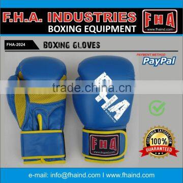 Boxing Gloves Training Made of PU / Leather Boxing Equipment by FHA INDUSTRIES SIALKOT PAKISTAN