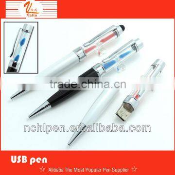 Sandglass usb pen with customer design(2013 new)