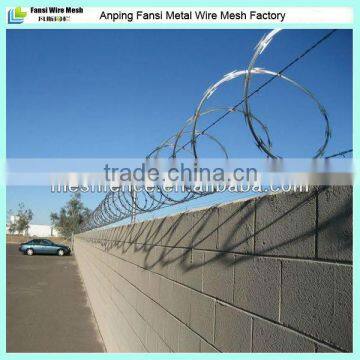 China manufacturer iron single loop razor barbed wire