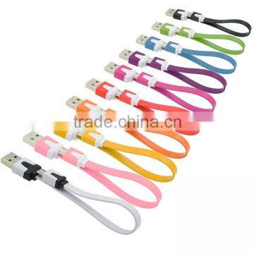 High Quality Color Magnet Flat Charging Data Sync USB Cable