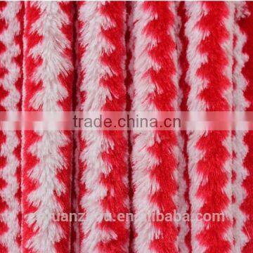 african fabric red and white striped plush fabric