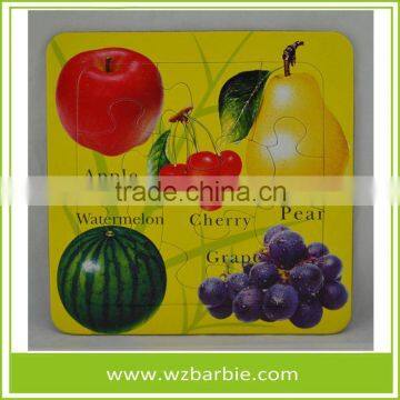 Custom Fruit Cardboard Jigsaw Puzzle For Kids Education