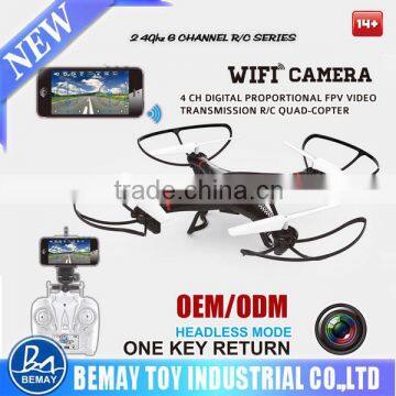 2016 X10WF 2.4G 4ch 6axis Gyro Wifi Control FPV Quadcopter Via IPhone/iPad/Android Headless Mode Quadcopter With Camera photo-1