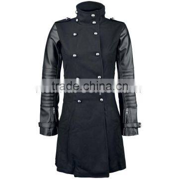 GOTHIC STYLE LADIES BLACK WARM COAT GOTH STEAMPUNK