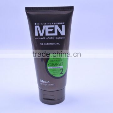 150ml men tube round shape packaging with flip top cap