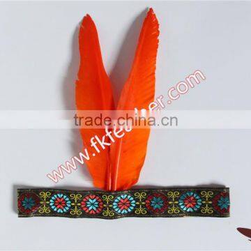 Sample Design Indian Feather Headdress Goose Feather Indian Feather Headdress For Halloween And Carnival Party Supplies