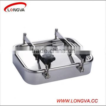 sanitary stainless steel square manhole cover