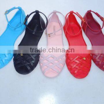 2015 Popular Design Pvc Crystal Kids And Ladies Sandals photo-2