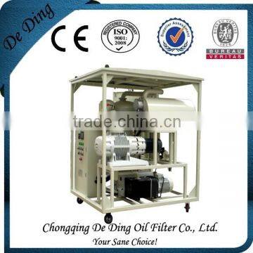 Plate Frame Type 20% Power Consumption Portable Oil Filtration Machine