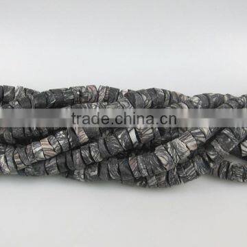China Factory Direct Wholesale 25mm Network Stone Rough Coins Semi Precious Natural Network Stone photo-2