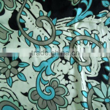 printed satin chiffon fabric