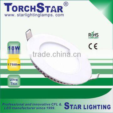 Aluminum heat sink 18W 120v LED panel lighting
