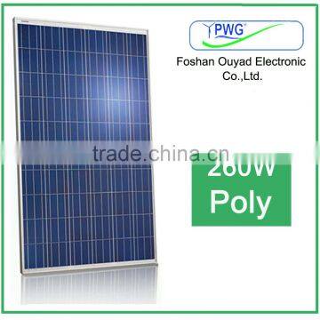 High quality Poly 260W solar panels for home
