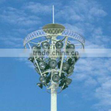 Hot Sale Q235 Steel Galvanized With Powder Coating High Mast Lamp Pole photo-2