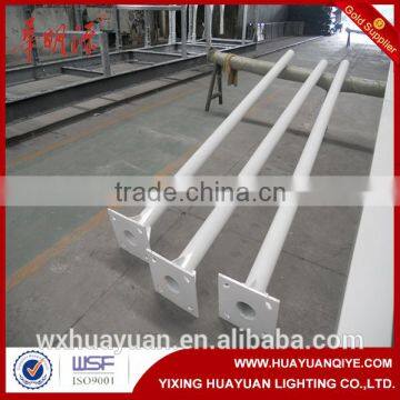 Galvanized steel traffic street light pole