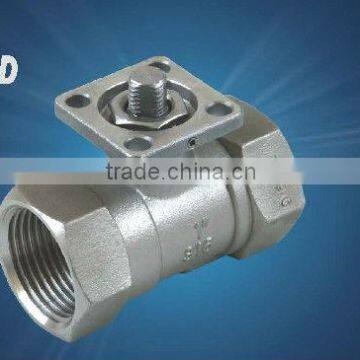 1pc ball valve with mounting pad ss316