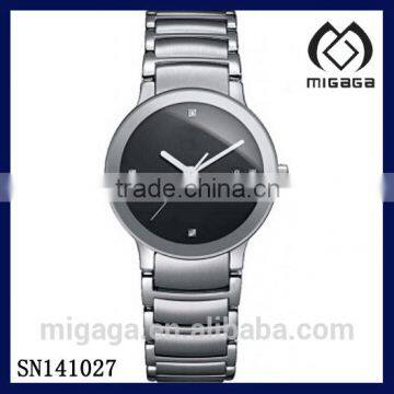 matt polishing gray women's black dial quartz watch european fashion