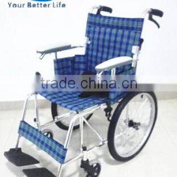 Aluminum folding ultra lightweight wheelchair