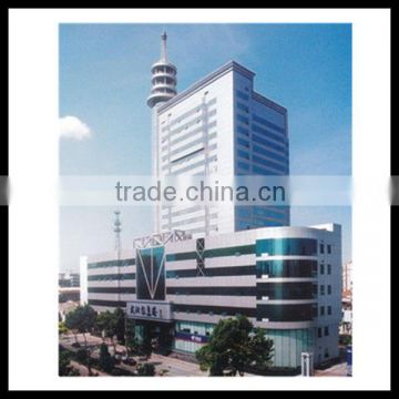 Curved acp curtain wall