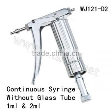 Metal Automatic Self Refiling Vaccinator, Continuous Syringe Without Glass Tube ,WJ121-1