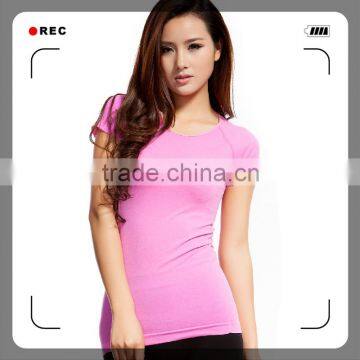 Seamless New Design custom t-shirt for women,short sleeve t-shirt