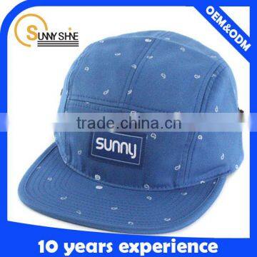 High Quality Custom Flat Brim 5 Panel Caps And Hats Wholesale