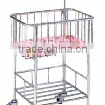 stainless steel baby cot baby cart trolley