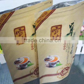 recoverable non-toxic custom printed kraft paper and Aluminum Foil Tea Bags