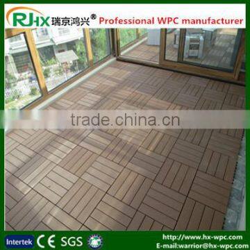 Style selection wood flooring tiles with crack-resistant DIY style morden/WPC deck tile floor