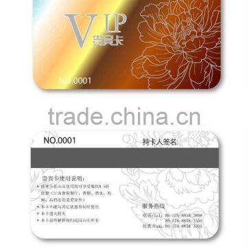 Hot sell high quality manufacturer pvc gold card