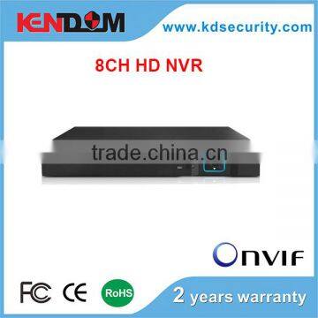 Kendom Shenzhen Manufacturer 4CH 8CH NVR Real Time Recording With POE optional ONVIF NVR IP Camera h.264 supporting