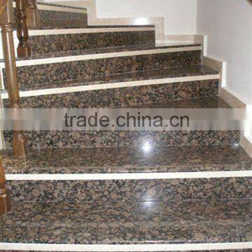 Baltic brown granite stair,brown building material stone step