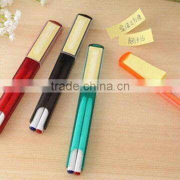 Medical twin two Color Ball Pen with sticky Note gifts for doctors