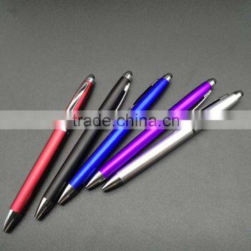 Wholesale high quality plastic twist ball pen with stylus