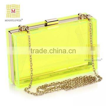 2015 hot sale bag and perfume bottle acrylic designer evening party lady bag