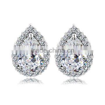 Pear Shape Fashion Studs Small Size Cute AAA Cubic Zircon Stud Earring for Women and Girls Jewelry Cute Gifts photo-3