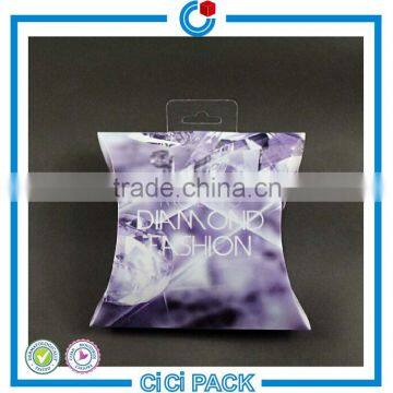 Pillow design cheap transparent pvc box for makeup packing