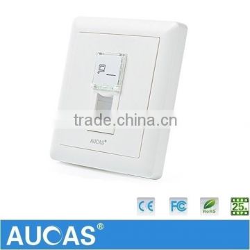 Top Quality Aucas Wall Mount Network RJ45 Face Plate 86 Standard Faceplate