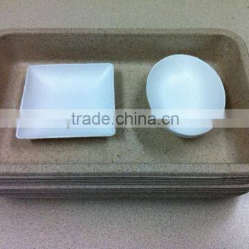 Disposable Biodegradable straw pulp trays sugarcane pulp tray