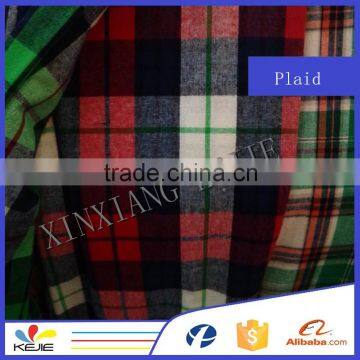 china wholesaler 100 cotton yarn dyed plaid fabric