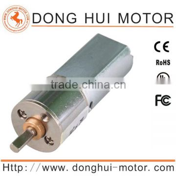 12V carbon Brushed Motor 16mm dc motor with gearbox